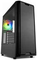 Sharkoon SK3 RGB игровой корпус чёрный (ATX, закаленное стекло, fan 1x120 мм + 1x120 мм RGB, 2xUSB 3.0, audio)