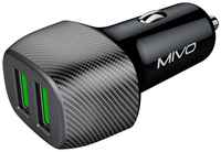 Автомобильное зарядное устройство MIVO MU-332Q, адаптер 2 USB, быстрая зарядка АЗУ