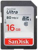 SD 16GB SanDisk Class 10 UHS-I Ultra 80MB / s (SDSDUNS-016G-GN3IN)