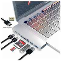 DAFEI USB-концентратор (адаптер, переходник) Aluminum Type-C 7 в 1 для MacBook