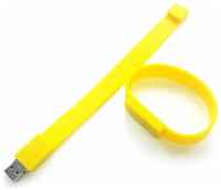 MSKBraslet Флешка-браслет С01, 16 ГБ желтая, размер взрослый