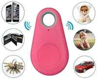 Bluetooth-брелок для смартфонов (поиск предмета, антивор, сигнал SOS), розовый