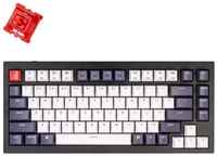 Keychron Механическая клавиатура QMK Keychron Q1, 84 клавиши, алюминиевый корпус, RGB подсветка, Gateron G Phantom Switch