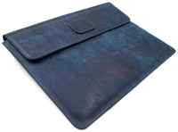 Кожаный Чехол J. Audmorrдля ноутбука 13.3-14″ (Macbook 14 Pro, Zenbook и т. д.), синий, Newport 14 Navy