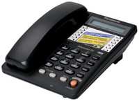 Телефон Panasonic KX-TS 2365 RUB черный, ЖК-дисплей, спикерфон
