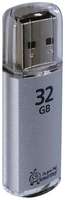 Флеш-диск 32 GB, SMARTBUY V-Cut, USB 2.0, металлический корпус, SB32GBVC-S