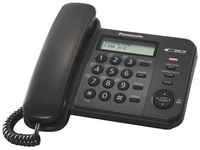 Телефон PANASONIC KX- TS2356RUB, память 50 номеров, АОН, ЖК- дисплей с часами, тональный/ импульсный режим