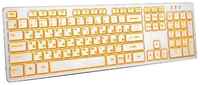 Клавиатура Dialog KK-ML17U Katana multimedia стандартная с янтарной подсветкой, белая