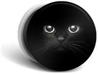 Case Place Попсокет с рисунком Взгляд черной кошки / Держатель для телефона круглый с принтом