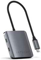 USB-C хаб Satechi Aluminum 4 порта Интерфейс USB-С. Цвет: космос