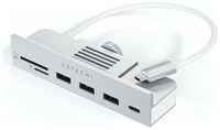 USB-C-концентратор Satechi Aluminum USB-C Clamp Hub для 24″ iMac - Silver. Цвет серый космос