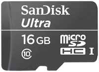 Карта памяти SanDisk microSDHC Ultra Class 10 UHS-I U1 (80 / 10MB / s) 16GB