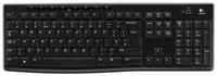 Беспроводная клавиатура Logitech K270 черный, английская, 1 шт