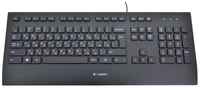 Клавиатура Logitech K280e черный, русская, 1 шт