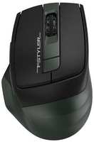 Мышь беспроводная A4TECH Fstyler FB35 чёрный зелёный USB + радиоканал