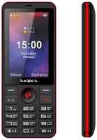 Смартфон teXet TM-321, черный / красный