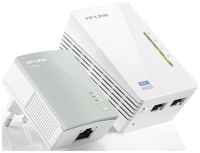 Комплект Wi-Fi Powerline адаптеров TP-Link TL-WPA4220KIT, AV600, N300, [TL-WPA4220KIT]