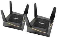 Wi-Fi роутер ASUS RT-AX92U(2-PK) 802.11abgnacax 6071Mbps 2.4 ГГц 5 ГГц 5 ГГц 4xLAN USB3.0 USB 2.0 черный