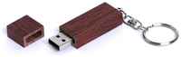 Yoogift USB-флешка на 32 Гб прямоугольная форма, колпачек с магнитом, коричневый