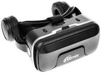 Очки виртуальной реальности Ritmix RVR-400, jack 3.5 мм, ширина смартфона до 80 мм, чёрные