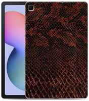 100gadgets Дизайнерский силиконовый чехол для Самсунг Гэлакси Таб С6 Лайт / Samsung Galaxy Tab S6 Lite Змеиная кожа
