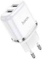 Зарядное устройство HOCO N4 Aspiring 2*USB, 2.4A, белый