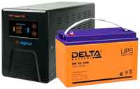 Интерактивный ИБП Энергия Гарант 750 в комплекте с аккумулятором Delta DTM 12100L 450 Вт/100 А*Ч