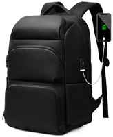 Рюкзак MyPads M2716 из качественной износостойкой влагозащитной ткани «Оксфорд» для ноутбуков 17/17.3 дюйма c USB-разъемом для зарядки и наушнико