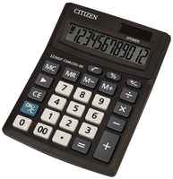 Калькулятор настольный Citizen Business Line CMB, 12 разр, двойное питание, 100*136*32мм, CMB1201-BK