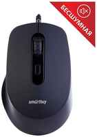 Мышь Smartbuy ONE 265-K, беззвучная, черный, 4btn+Roll