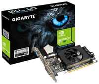 Видеокарта GIGABYTE GeForce GT 710 2 ГБ, GDDR3, черный
