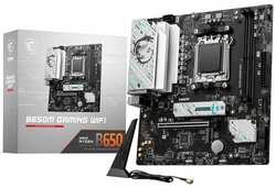 Материнская плата MSI B650M GAMING WIFI SocketAM5 AMD B650 2xDDR5 mATX AC`97 8ch(7.1) 2.5Gg RAID+VGA