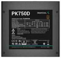 Блок питания Deepcool PK750D (ATX 2.4, 750W, PWM 120mm fan, Active PFC+DC to DC, 80+ BRONZE) RET