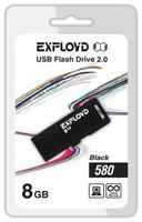 USB флэш-накопитель EXPLOYD 8GB-580 8 Гб, черный