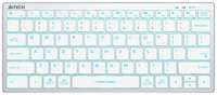 Клавиатура A4Tech Fstyler FX61 белый / синий USB slim Multimedia LED