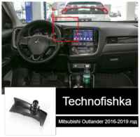 Technofishka Автомобильный держатель для телефона в Mitsubishi Outlander 2016-2019 года выпуска