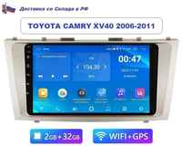 Podofo Автомагнитола Toyota Camry 6 XV40 2006-2011 Android (2GB / 32GB, Wi-Fi, GPS, BT) / с экраном / Bluetooth / блютуз / андроид / подключение камеры