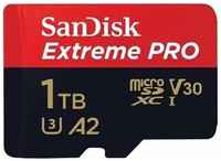 Карта памяти SANDISK Extreme Pro 1Tb micro SDXC UHS-I U3 V30 A2 + ADP (200 / 140 MB / s) SDSQXCD-1T00-GN6MA