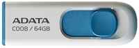 ADATA Флеш Диск A-DATA Classic 64GB C008, USB 2.0, белый