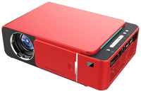 Портативный бюджетный мультимедийный проектор Т6A Smart Wi-Fi HD, красный