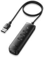 USB-концентратор UGreen CM416, 80657, разъемов: 5, 100 см, черный