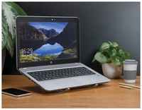 Agiliti Подставка складная для ноутбуков, Macbook, планшета, телефона, книги / алюминиевая / серебристая