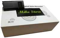 Цифровой мини диктофон Mike Store DK-01 - 8 Gb встроеной памяти / до 100 часов записи / датчик звука / дисплей / клипса на одежду