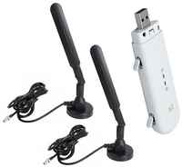 Wi-Fi USB модем ZTE MF79U с двумя комнатными антеннами (MiMo) усилением до 8dBi, кабель 2*3м