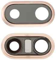 Apple Стекло камеры (линза, объектив) в оправе для iPhone 8 Plus Серебристый