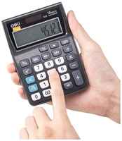 Калькулятор карманный Deli E1122, 12-р, дв. пит, 120х86мм