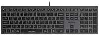 Клавиатура A4Tech Fstyler FX60 серый / белый USB slim Multimedia LED