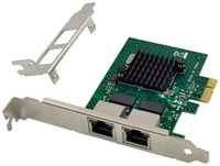 Сетевая карта PCIe x1 (BCM5720) 2 x RJ45 Gigabit Ethernet (ORIENT XWT-BM20L2PE)