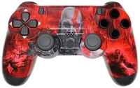FutureGame Геймпад совместимый с Playstation 4, God of War красный V2