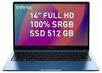 Ноутбук Infinix Inbook X2 (Intel Core i5-1035G1, RAM 8 ГБ, SSD 512 ГБ, Intel UHD Graphics, Windows 11 Home)